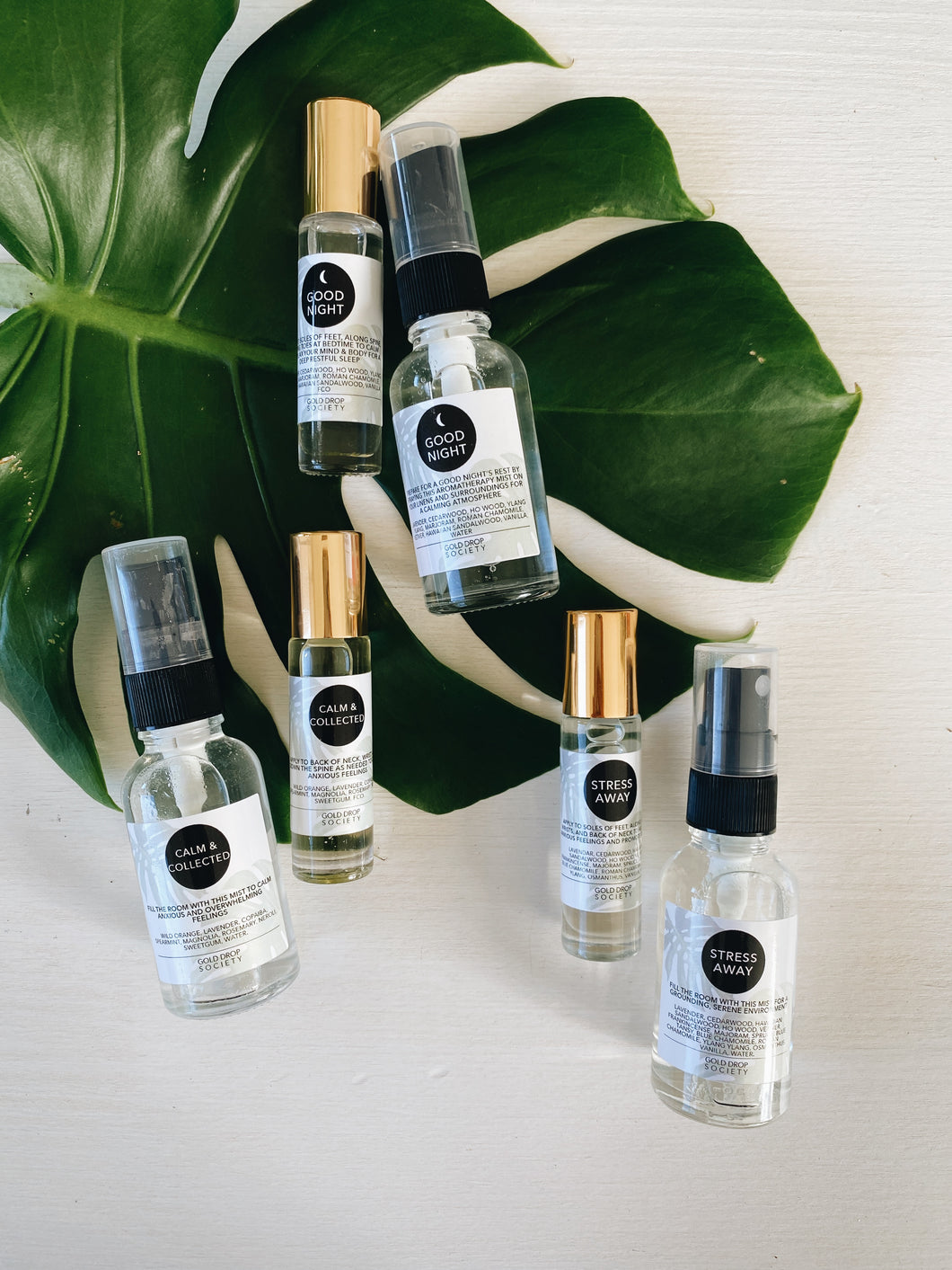 Gold Drop Society Mist & Roller Partner Sets