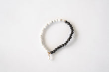 Load image into Gallery viewer, Moonstone Howlite Lava Bead Bracelet
