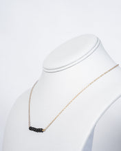 Load image into Gallery viewer, 6-Lava Black Bead Necklace
