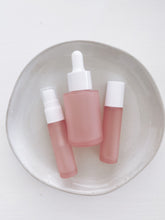 Load image into Gallery viewer, Frosted Rose Set of 3- Roller, Mist, &amp; Dropper
