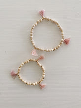 Load image into Gallery viewer, Mini Rosy Pink Ombre Tassel Bracelet
